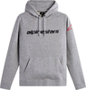 Alpinestars Linear Wordmark V3,  hoodie,  color: Grey/Black/Red,  size: L
