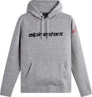 Alpinestars Linear Wordmark V3,  hoodie,  color: Grey/Black/Red,  size: L