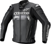 Alpinestars Missile V2 Ignition,  leather jacket,  color: Black/White,  size: 60