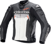 Alpinestars Missile V2 Ignition,  leather jacket,  color: Black/White/Red,  size: 52