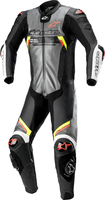 Alpinestars Missile V2 Ignition,  leather suit 1pcs.,  color: Grey/Black/Neon-Yellow/Neon-Red,  size: 50