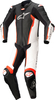 Alpinestars Missile V2,  leather suit 1pcs.,  color: Black/White/Neon-Red,  size: 46