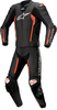 Alpinestars Missile V2,  leather suit 2pcs.,  color: Black/Neon-Red,  size: 46