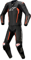 Alpinestars Missile V2,  leather suit 2pcs.,  color: Black/Neon-Red,  size: 46