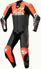 Alpinestars Missile V2 Ward,  leather suit 1pcs.,  color: Black/Neon-Red/White,  size: 46