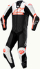 Alpinestars Missile V2 Ward,  leather suit 1pcs.,  color: Black/White/Neon-Red,  size: 54