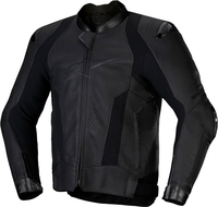 Alpinestars Missile V3,  leather jacket,  color: Black/Black,  size: 58