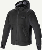 Alpinestars Moflow Air Tech Hoodie,  textile jacket,  color: Black/Black,  size: XXL