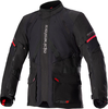 Alpinestars Monteira,  textile jacket Drystar,  color: Black/Neon-Red,  size: XXL