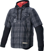 Alpinestars MO.ST.EQ Tartan,  textile jacket,  color: Grey/Black,  size: 4XL