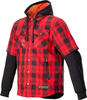 Alpinestars MO.ST.EQ Tartan,  textile jacket,  color: Red/Black,  size: 3XL