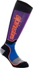 Alpinestars MX Plus,  socks,  color: Black/Blue/Purple,  size: L