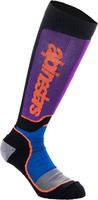 Alpinestars MX Plus,  socks,  color: Black/Blue/Purple,  size: L