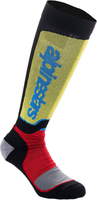 Alpinestars MX Plus,  socks,  color: Black/Red/Light Blue,  size: M