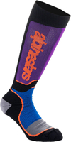 Alpinestars MX Plus,  socks youth,  color: Black/Blue/Purple,  size: M/L