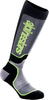 Alpinestars MX Plus,  socks youth,  color: Black/Grey/Neon-Yellow,  size: M/L