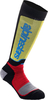 Alpinestars MX Plus,  socks youth,  color: Black/Red/Yellow,  size: M/L