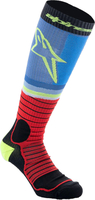 Alpinestars MX Pro V2,  socks,  color: Black/Red/Light Blue,  size: M