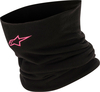 Alpinestars Neck Tube,  multifunctional cloth,  color: Black/Pink,  size: One Size