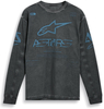 Alpinestars Nook Knit,  t-shirt long sleeve,  color: Dark Grey/Blue,  size: XXL