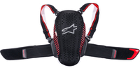 Alpinestars Nucleon KR-Y Youth,  back protector kids,  color: Black/Red,  size: One Size