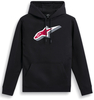 Alpinestars Quickness,  hoodie,  color: Black/Red,  size: XXL