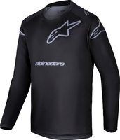 Alpinestars Racer Graphite,  jersey youth,  color: Black/Grey,  size: XL