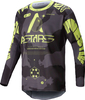 Alpinestars Racer Hollow,  jersey,  color: Grey/Dark Grey/Neon-Yellow,  size: XXL
