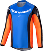 Alpinestars Racer Melt,  jersey youth,  color: Blue/Orange/Black,  size: XL