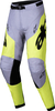 Alpinestars Racer Veil,  textile pants,  color: Grey/Neon-Yellow/Black,  size: 28
