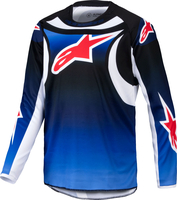 Alpinestars Racer Wurx,  jersey youth,  color: Blue/Black/White,  size: S