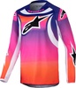 Alpinestars Racer Wurx,  jersey youth,  color: Purple/Orange/White,  size: L