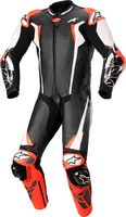 Alpinestars Racing Absolute V2,  leather suit 1pcs.,  color: Black/White/Neon-Red,  size: 56