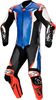 Alpinestars Racing Absolute V2,  leather suit 1pcs.,  color: Blue/Black/White/Neon-Red,  size: 52