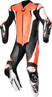 Alpinestars Racing Absolute V2,  leather suit 1pcs.,  color: Neon-Red/White/Black,  size: 56