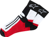 Alpinestars Racing Road,  socks,  color: Black/Red,  size: Short S/M