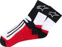 Alpinestars Racing Road,  socks,  color: Black/Red,  size: Short S/M