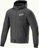 Alpinestars Radium Tech Hoodie,  textile jacket,  color: Black/White,  size: L