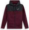 Alpinestars Reckoning,  zip hoodie,  color: Dark Red/Black,  size: XL