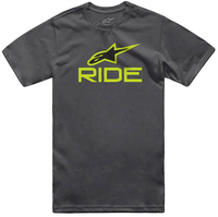 Alpinestars Ride 4.0 CSF,  t-shirt,  color: Grey/Neon-Green/Black,  size: S