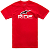 Alpinestars Ride 4.0 CSF,  t-shirt,  color: Red/White/Black,  size: L