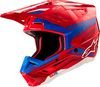 Alpinestars S-M5 Action 2,  motocross helmet,  color: Red/Blue/White,  size: M