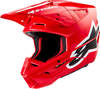 Alpinestars S-M5 Corp,  motocross helmet,  color: Red/White/Black,  size: XXL