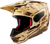 Alpinestars S-M5 Mineral,  motocross helmet,  color: Matt Beige/Dark Brown/Black,  size: S