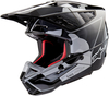 Alpinestars S-M5 Rover 2,  motocross helmet,  color: Black/Silver,  size: XXL