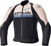Alpinestars SMX Air,  textile jacket,  color: Black/Beige/Blue,  size: 4XL