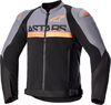Alpinestars SMX Air,  textile jacket,  color: Black/Grey/Neon-Orange,  size: 3XL