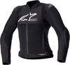 Alpinestars SMX Air,  textile jacket women,  color: Black/White,  size: XL