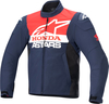 Alpinestars SMX Honda,  textile jacket waterproof,  color: Dark Blue/Black/Light Red,  size: S