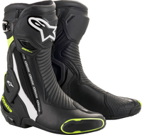 Alpinestars SMX Plus V2,  boots,  color: Black/White/Neon-Yellow,  size: 39 EU